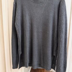 Elegant Charcoal Crewneck Sweater